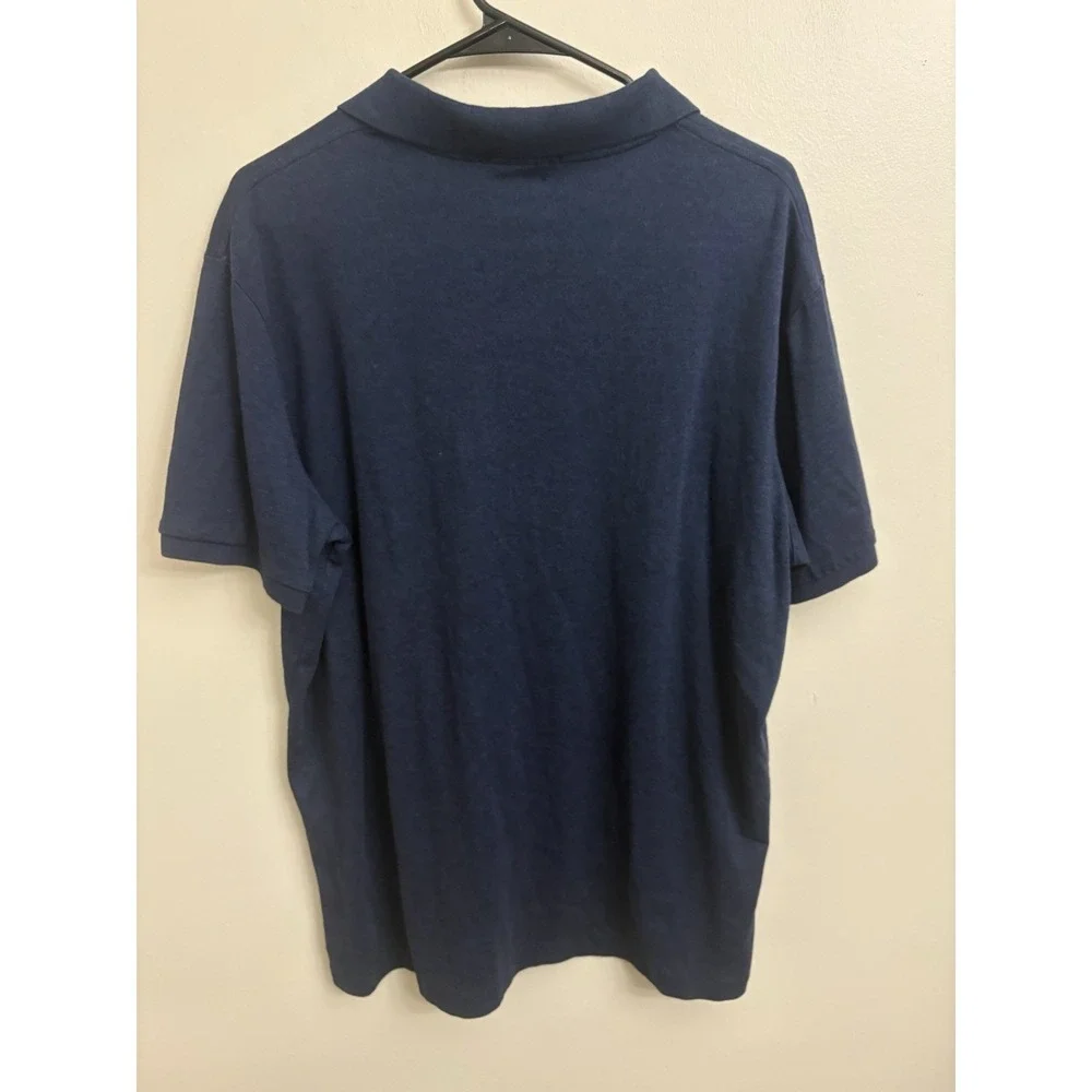 Polo Ralph Lauren Mens XL Polo Shirt Navy Blue Pima Soft Touch Pony Short Sleeve